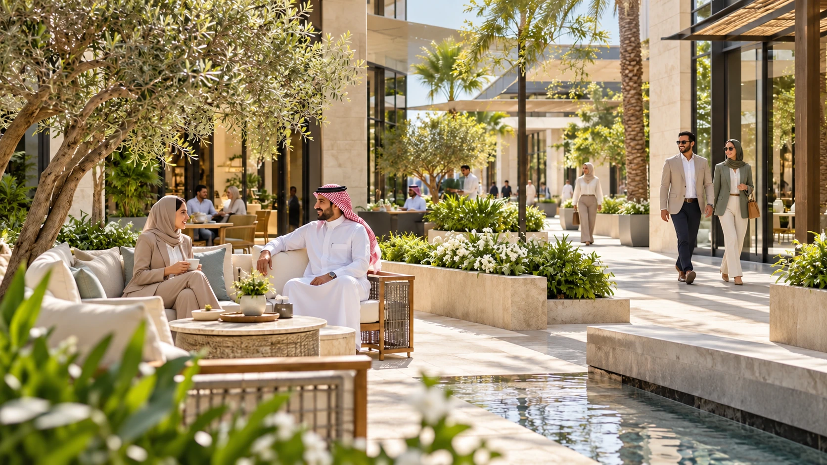 Welcoming maintained public space concept