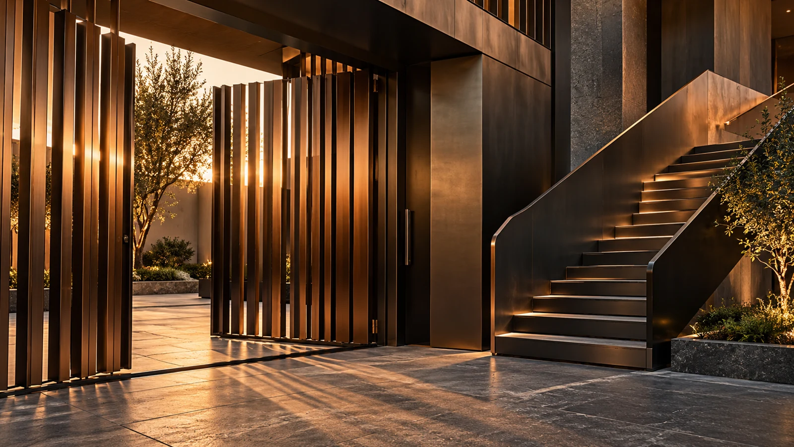 Bespoke metalwork for considered architectural spaces.